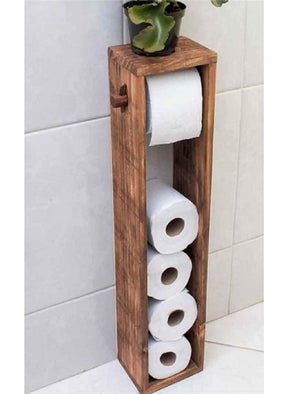 WC Paper Holder Toilet Paper Holder Wooden Bathroom 3008 3008-1