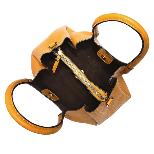 Accessorize London Women's Yellow Soft handbag with Adjustable Strap|crossbody for women stylish |Shoulder Bag for Women |handbag for woman - Image 5