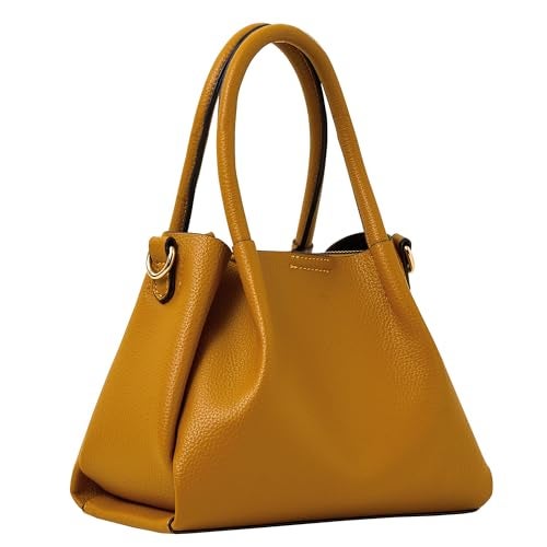 Accessorize London Women's Yellow Soft handbag with Adjustable Strap|crossbody for women stylish |Shoulder Bag for Women |handbag for woman - Image 4