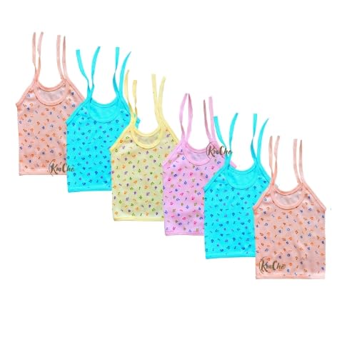 KmCho New Born Baby Clothes Jhabla Set | Baby Dress | Infants Clothing | Nappy | Caps | Cotton | Sleepwear | Casual | Gift Combo (0-6 Months), Multicolor, Pack of 6 - Image 4