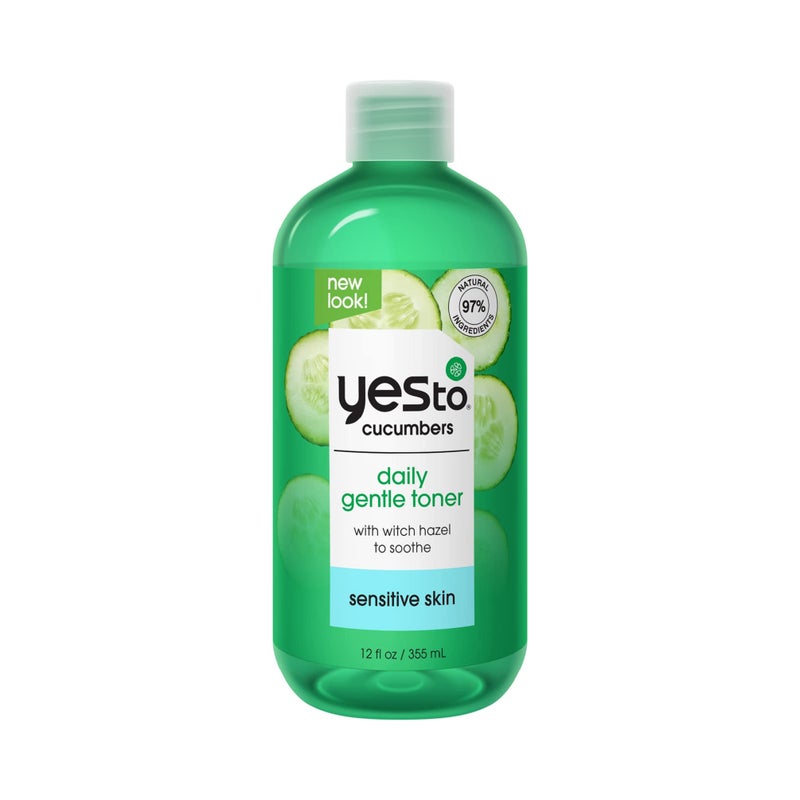 Yes To Cucumbers, Soothing + Calming Toner 12 Fl Oz, Sensitive Skin, Balance Tone, Hydrate, Nourish & Calm Skin Witch Hazel + Aloe Vera, Vegan, 97% Natural - Image 1