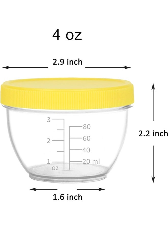 Youngever 18 Sets Baby Food Storage, 4 Ounce Baby Food Containers with Lids, 9 Bright Pink Colors, with Lids Labels - Image 2
