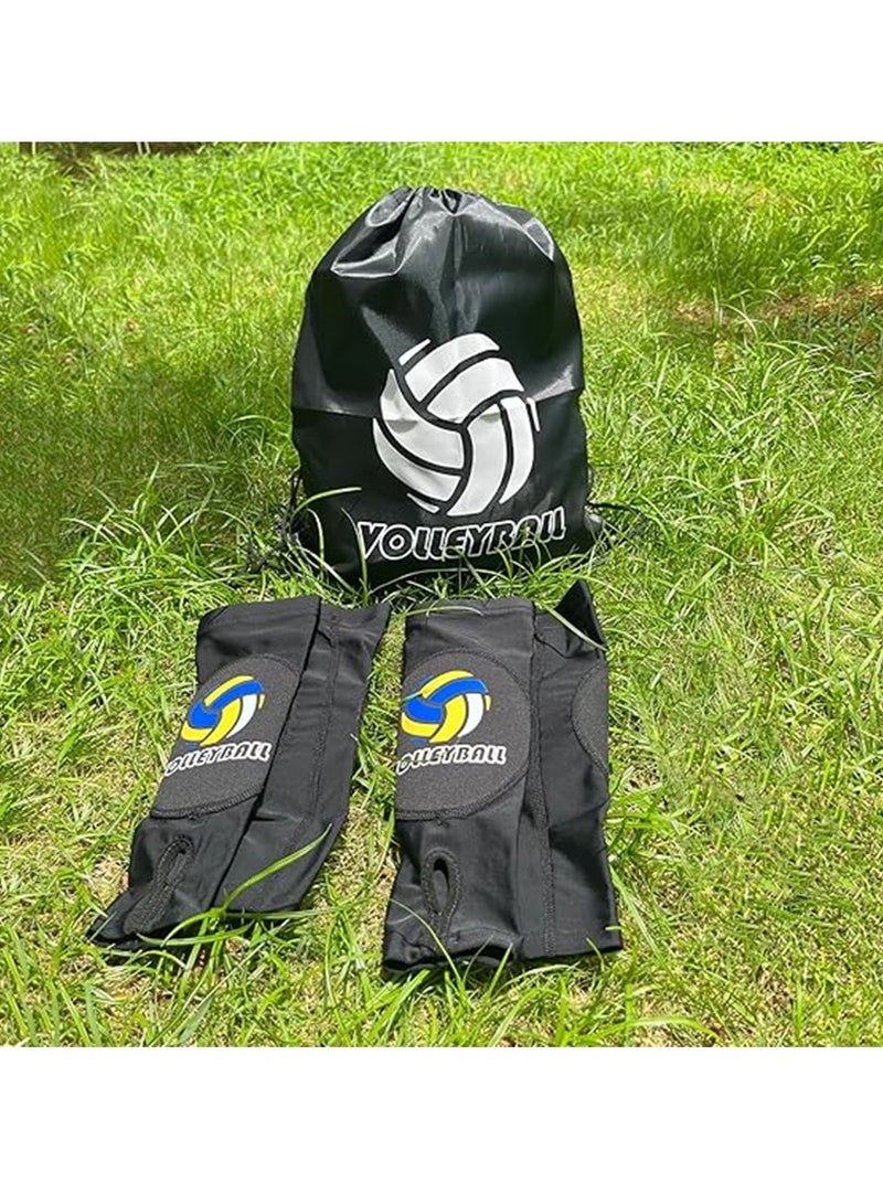 2 Pairs Volleyball Arm Sleeves Arm Padded Passing Sleeves With Thumbhole Include Bag - Image 4