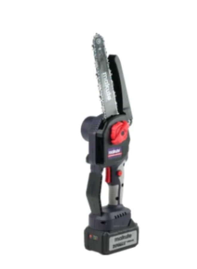 makute Cordless  8'' Chain Saw 20V with 5800rpm for Efficient Various Types of Wood Cutting Projects (CEC111-8-BL) - Image 1