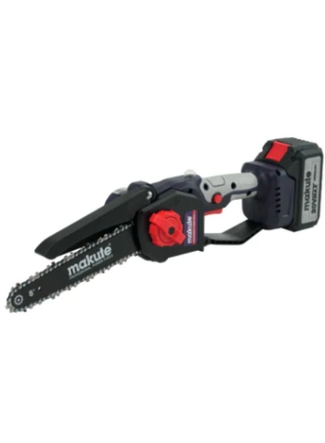 makute Cordless  8'' Chain Saw 20V with 5800rpm for Efficient Various Types of Wood Cutting Projects (CEC111-8-BL) - Image 2