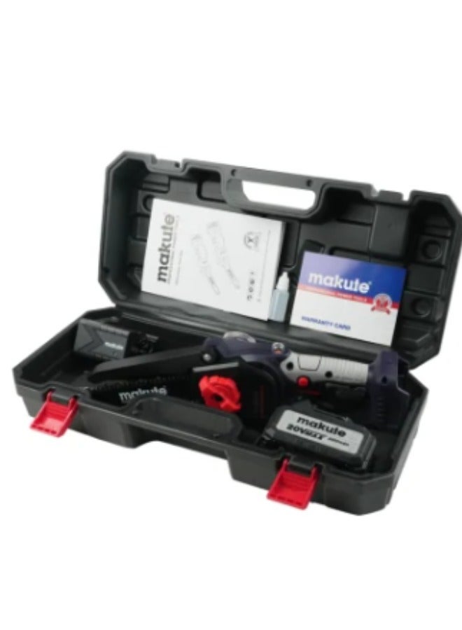 makute Cordless  8'' Chain Saw 20V with 5800rpm for Efficient Various Types of Wood Cutting Projects (CEC111-8-BL) - Image 5
