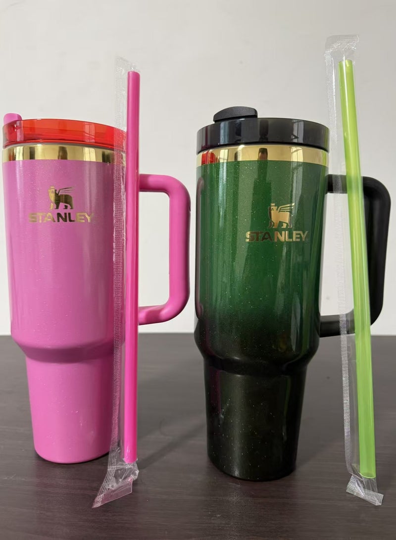 Stanley Quencher H2.0 FlowState Stainless Steel Vacuum Insulated Tumbler with Lid and Straw for Water, Iced Tea or Coffee, Smoothie and More, ,Thermobecher limited Edition,40 oz - Image 2