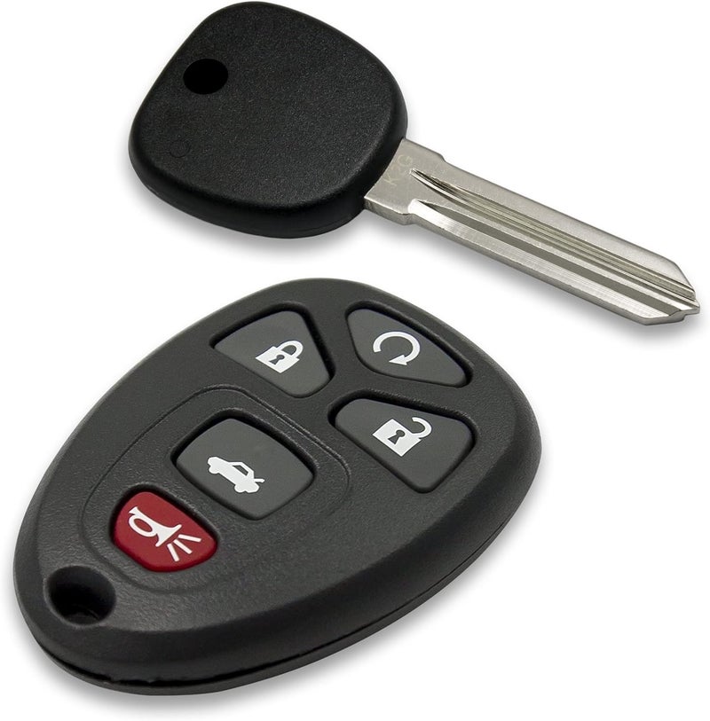 Keyless2Go Replacement Keyless Entry Car Key with Uncut Transponder Ignition (2 Pack) - Image 2