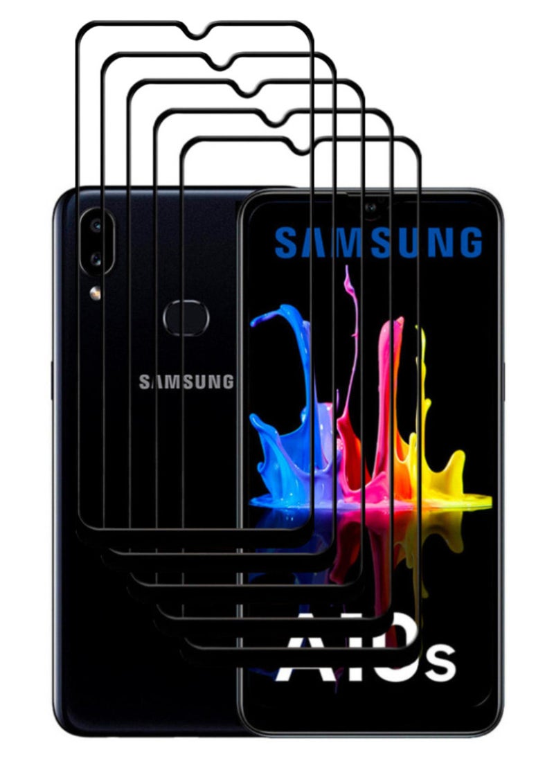 ACLIX 5 Pieces Antistatic ESD Dustproof Premium Quality High Definition Tempered Glass Screen Protector Designed For Samsung Galaxy A10s - Image 1