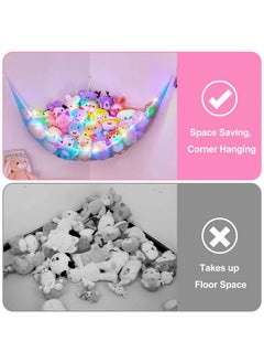 Stuffed Animals Net Or Hammock With Led Light Hanging Toy Net Hammock For Stuffed Animals Storage Stuff Animals Hammocks For Nursery Kids Room With Remote Control 8 Kinds Of Lights(Pack Of 1) - pzsku/Z96577776ECBD971FEDF2Z/45/_/1724416710/619c0e61-488f-4861-b899-9912480963db