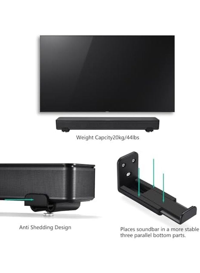 حامل شريط الصوت القابل لضبط العمق، قوس حائطي، تركيب سهل، حامل مكبر صوت - Image 4