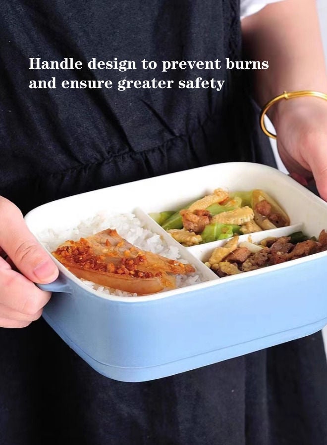 XiuWoo 2 Piece Microwave Heating High Ceramic Lunch Boxes 1050ml, 850ml with Insulation Bag  - Image 5