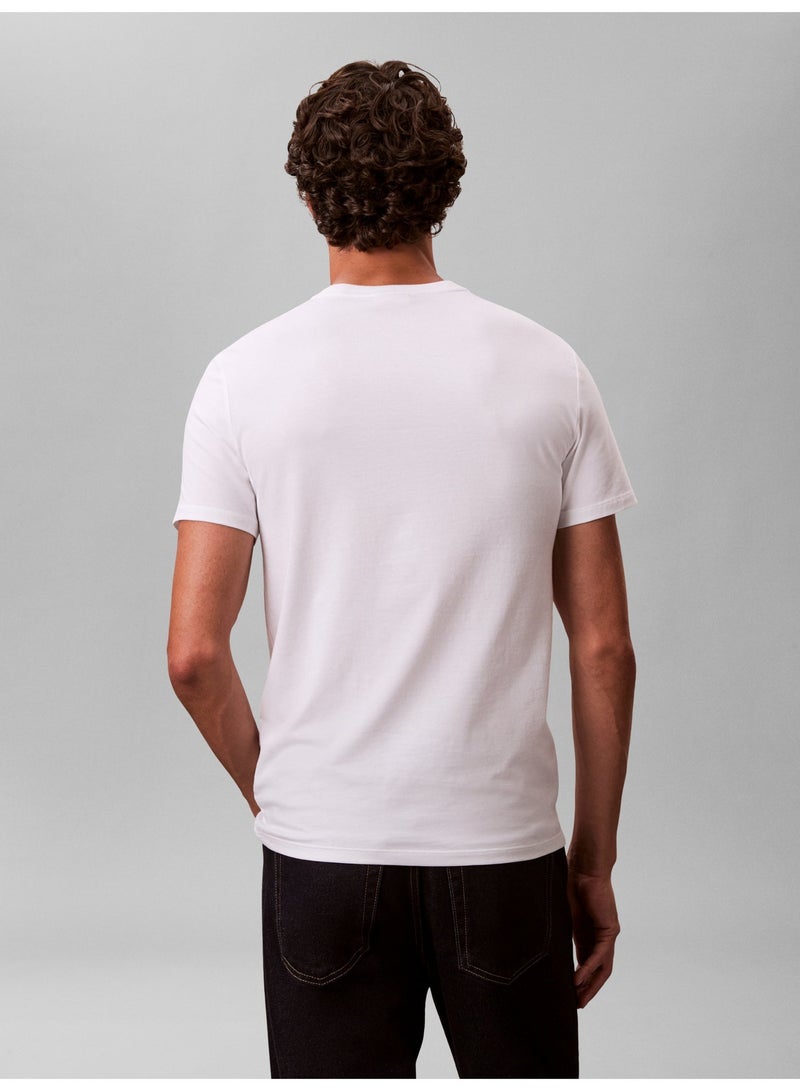 كالفن كلاين تيشيرت برقبة دائرية وقصّة سليم - Image 3