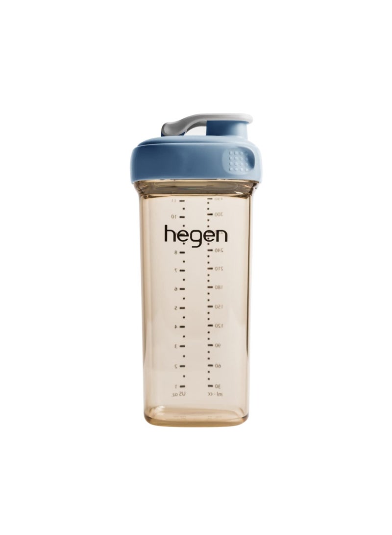 زجاجة شرب PCTO330ml/11oz PPSU زرقاء، 24 شهرًا وما فوق