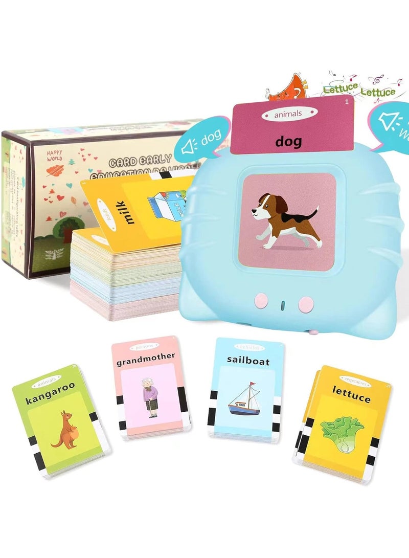 ARGT بطاقات فلاش متحدثة للأطفال | لعبة تعليمية مبكرة مع 224 كلمة مرئية | لعبة علاج النطق والتنمية المعرفية من مونتيسوري - Image 1