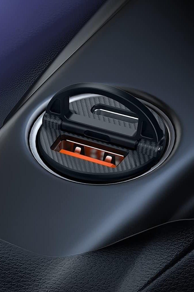 Hoco NZ2 - Link PD 30W USB-A & Type-C Ports Fast Car Charger Set With Lightning Cable (1m), Support QC3.0 AFC FCP SCP Fast Charing Protocols, Compatible With iPhone Samsung Xiaomi Oppo Huawei - white - Image 4