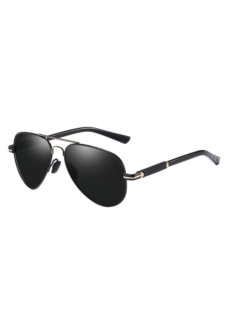 Polarized Aviator Sunglasses for men, Unisex UV400 Protection, Metal Frame Fashion Anti-Glare, for Diving Fishing Travel Cycling - Image 1