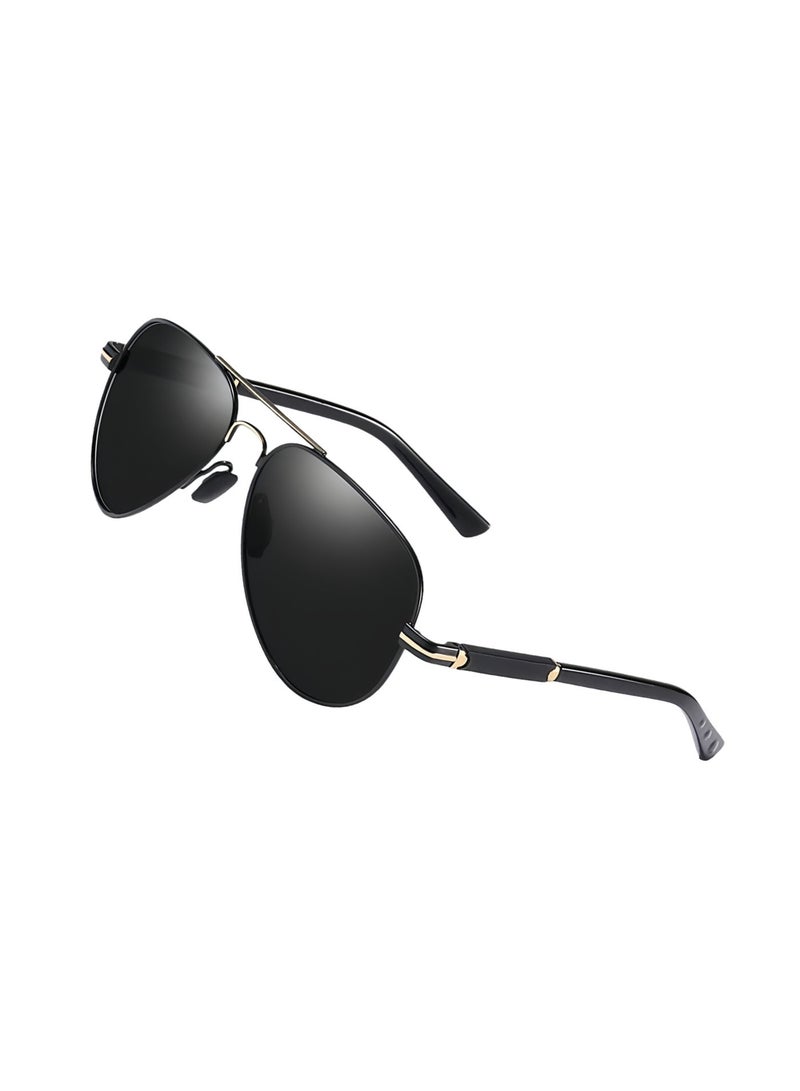 Polarized Aviator Sunglasses for men, Unisex UV400 Protection, Metal Frame Fashion Anti-Glare, for Diving Fishing Travel Cycling - Image 5