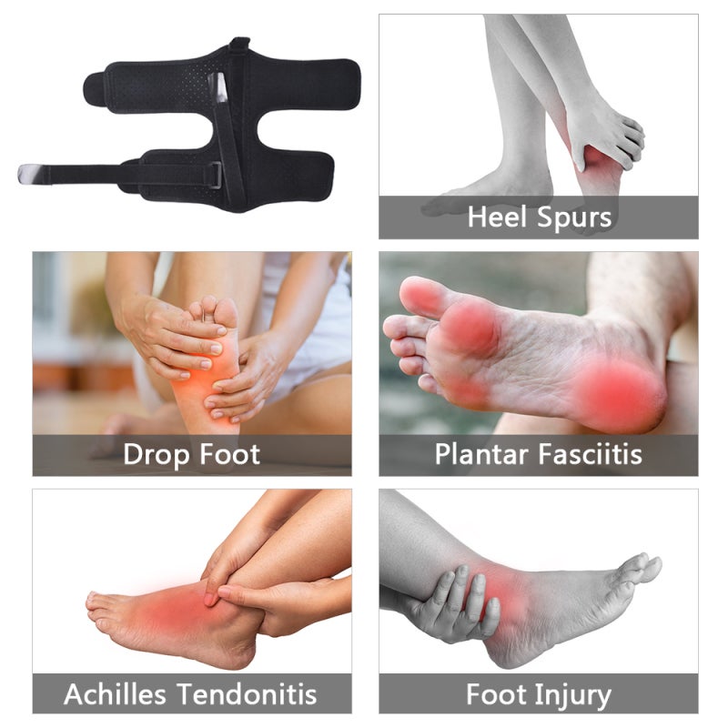 Foot Splint Brace Plantar Fasciitis Night Splint Drop Foot Orthotic Brace for Tendonitis Heel and Ankle Pain 1pc - Image 3