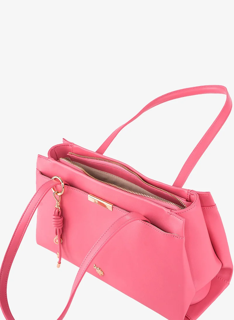 U.S. Polo Assn. PINK U.S. Polo Assn. Women's Shoulder Bag, Ladies Bag Crossbody Bag & Handbag for Ladies Travel Bag for Girls Pink for Women | Best Price UAE