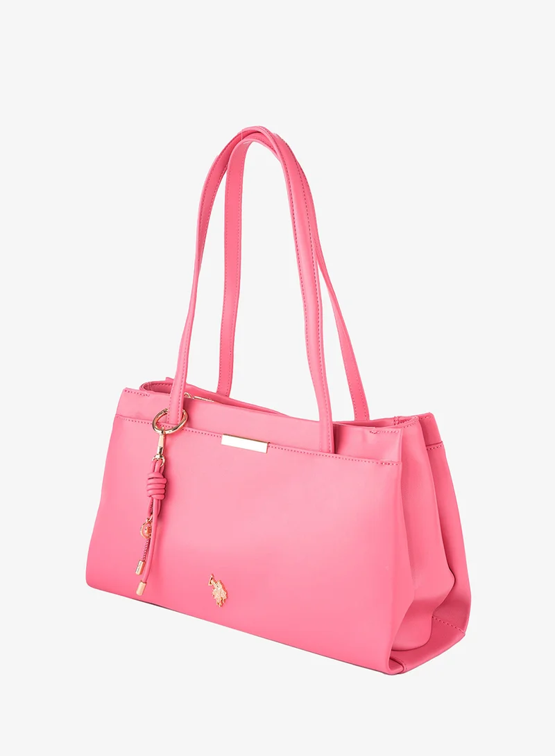 U.S. Polo Assn. PINK U.S. Polo Assn. Women's Shoulder Bag, Ladies Bag Crossbody Bag & Handbag for Ladies Travel Bag for Girls Pink for Women | Best Price UAE