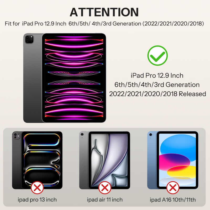 OMOTON PAPERSENSE Paper Screen Protector for iPad Pro 12.9 Inch, 6/5/4/3th (2022/2021/2020/2018), Matte Glass with Easy Install Dust-free Tray, Apple Pencil Support, Paper-feel, Anti-glare, 2 Pack - Image 2