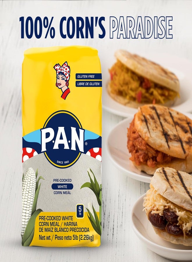 P.A.N. White Corn Meal – Pre-cooked Gluten Free and Kosher Flour for Arepas (5 lb/Pack of 1) - Image 5