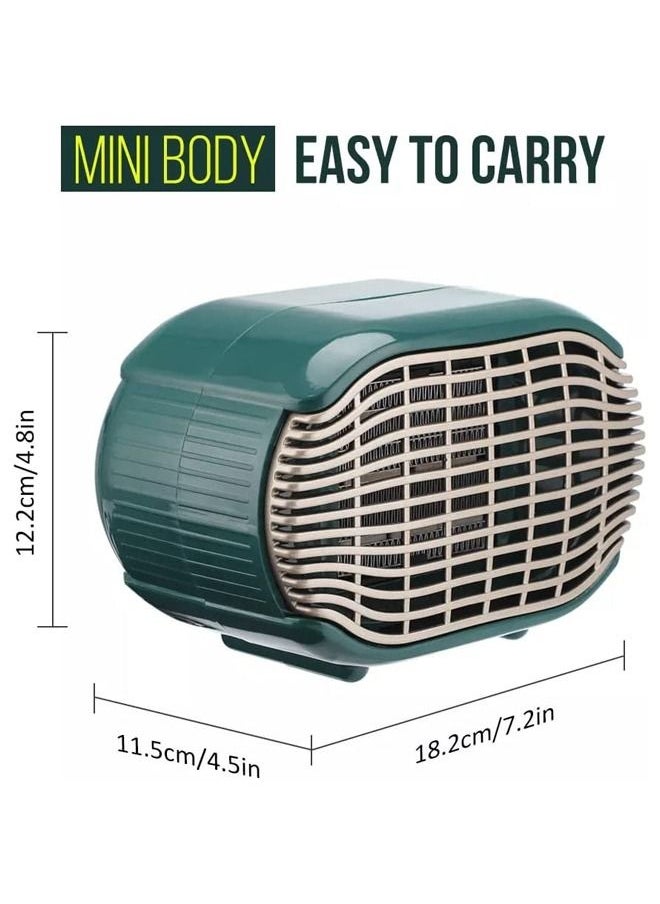 Electric Fan Heater Mini Desktop Heater Portable PTC Ceramic Heating Winter Warmer