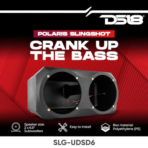 DS18 SLG-UDSD6 Polaris Slingshot Under Dash Enclosure for 2X 6.5 Subwoofer - Dual Empty Enclosure - Easy to Install - Compatible with Slingshots 2015+ - Image 2