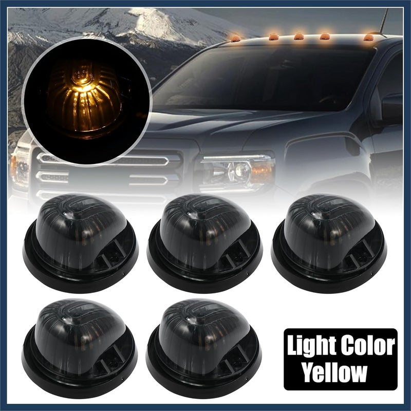 INFINAUTO 5pcs Smoked Black Cab Marker Light Set - Image 2