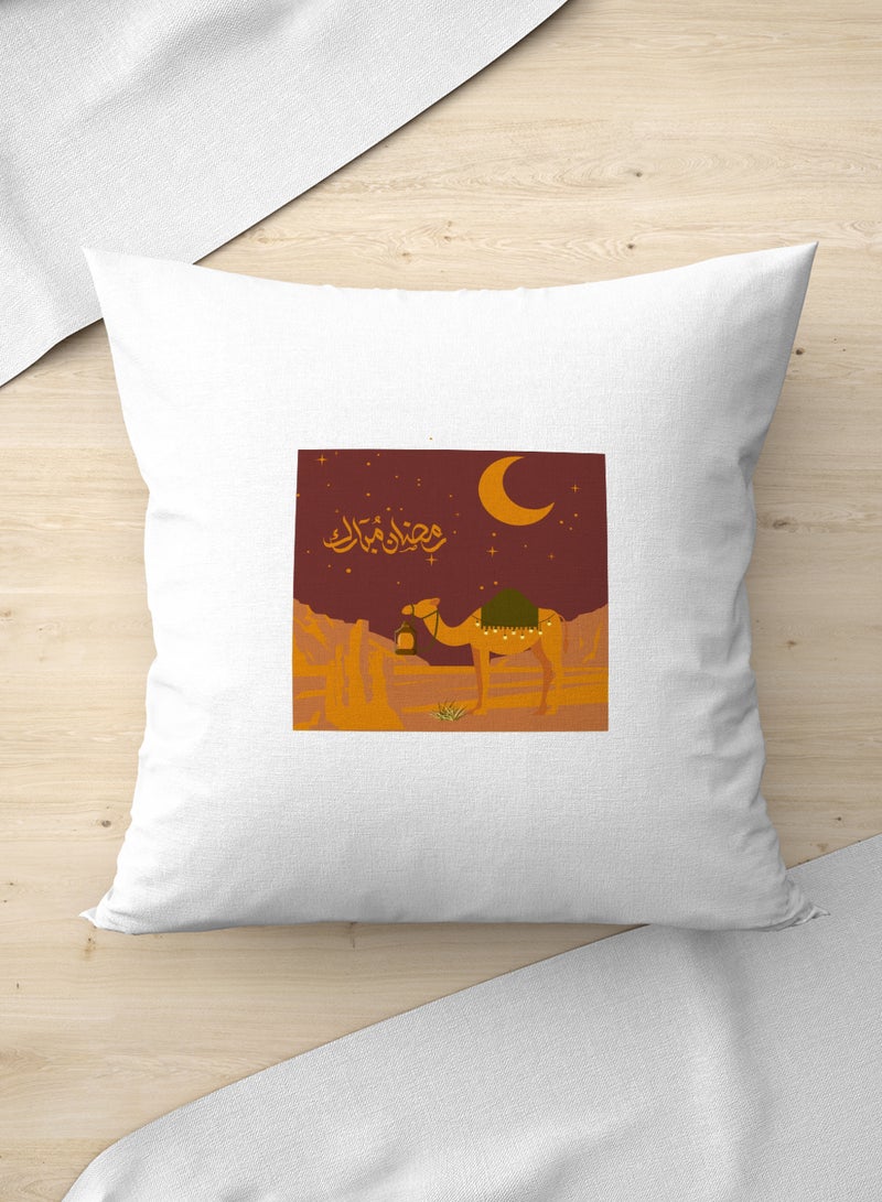لوحة غطاء وسادة من البوليستر بتصميم رمضان مبارك بطابع عربي - Image 3
