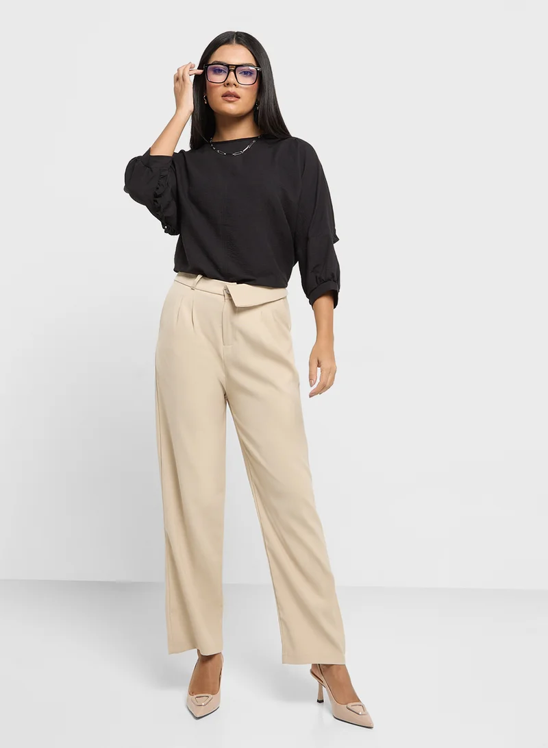 ELLA Back Ruffle Detail T