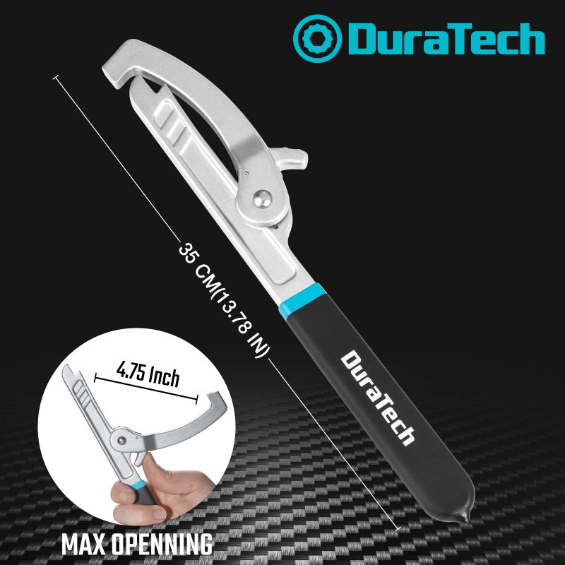 DURATECH Sink Strainer Lock Nut Wrench, Adjustable up to 4-3â„4" Capacity Upgrade Jaw, for Install or Remove Strainer Basket Lock Nuts - Image 3