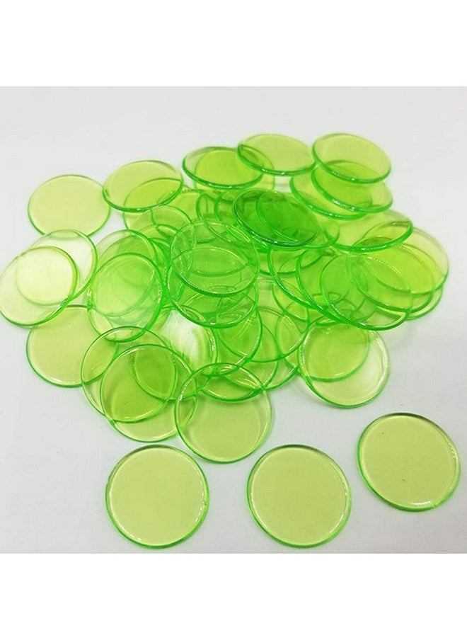 Toyvian Toyvian Colorful Transparent Counters Bingo Counting Bingo Chips Plastic Markers Bingo Game Cards for Kids 120 Pieces  - Image 5