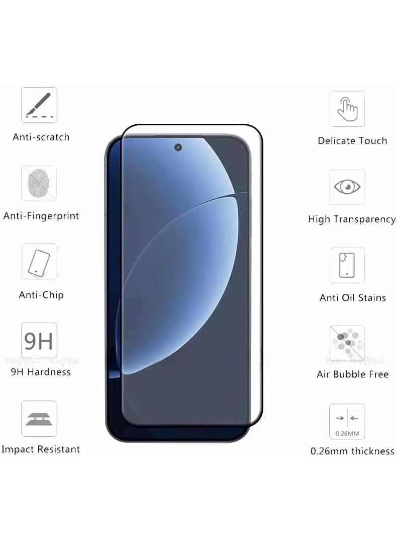 general 2+2-Piece Compatible Screen Protector Set for Realme GT8 Pro 5G Includes Camera Lens Protector Full-Coverage Tempered Glass Film High-Definition Transparent Scratch-Resistant Screen Protector - Image 3