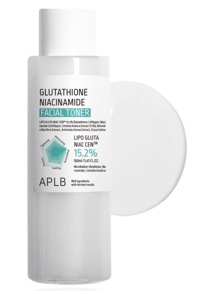 APLB Glutathione & Niacinamide Facial Toner – Brightening, Pore Care & Even Skin Tone Hydrating Korean Toner - Image 1