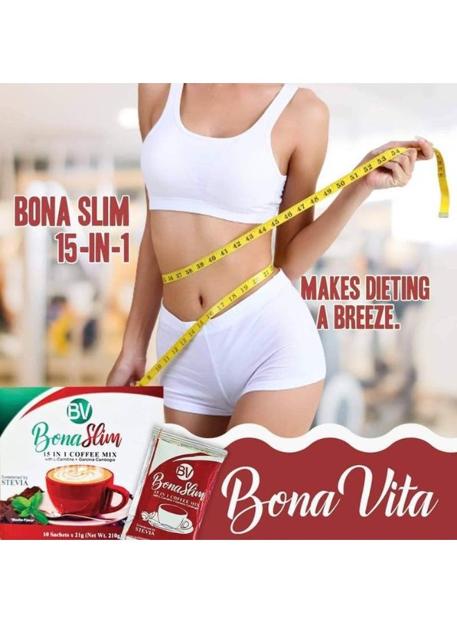 BV 15 IN 1 Coffee Drink Mix with L-Carnitine + Gambogia15g*10bag - Image 5