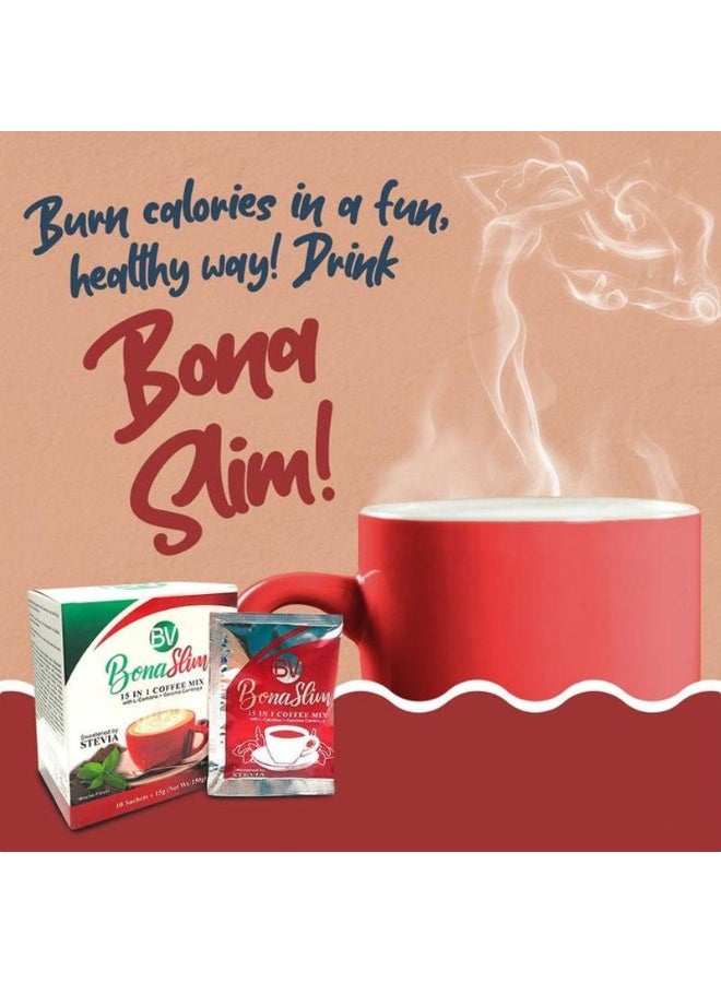 BV 15 IN 1 Coffee Drink Mix with L-Carnitine + Gambogia15g*10bag - Image 3