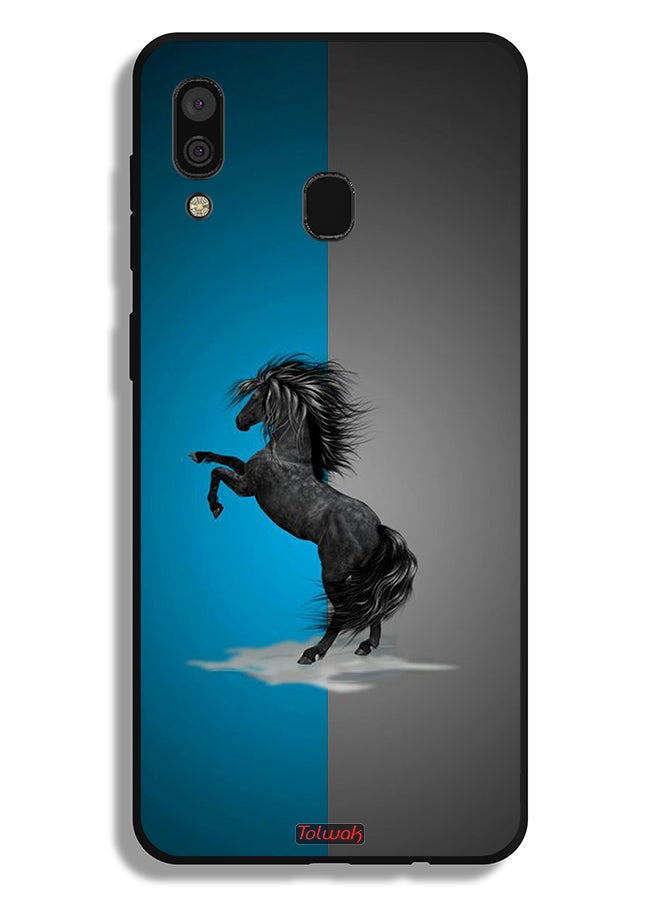 Tolwak Samsung Galaxy A30 Protective Case Cover Horse Art - Image 1