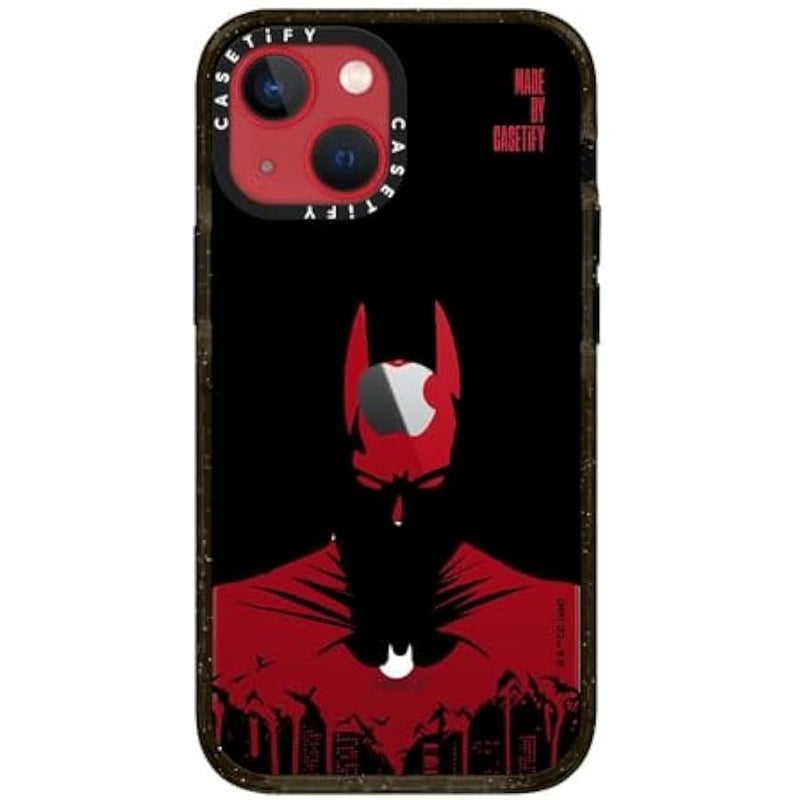 Casetify Impact iPhone 13 Mini Case 【Batman Co-Lab / 4X Military Grade Drop Tested / 8.2ft Drop Protection/Compatible with Magsafe】 - Batman Shadow - Clear Black - Image 5
