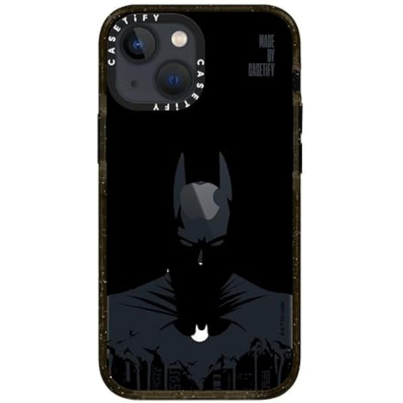 Casetify Impact iPhone 13 Mini Case 【Batman Co-Lab / 4X Military Grade Drop Tested / 8.2ft Drop Protection/Compatible with Magsafe】 - Batman Shadow - Clear Black - Image 3