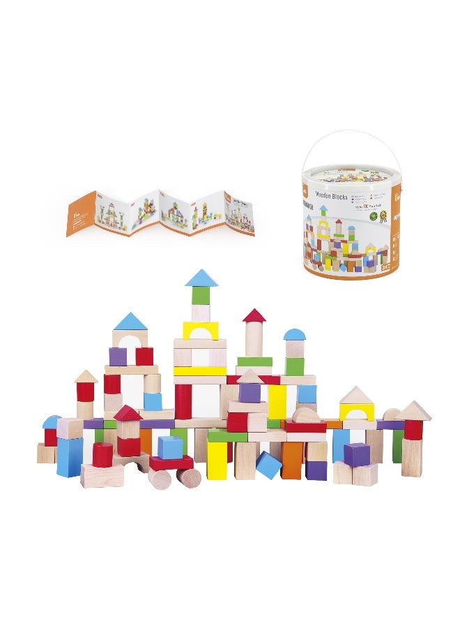 Viga Wooden Blocks - 100pcs - Image 5