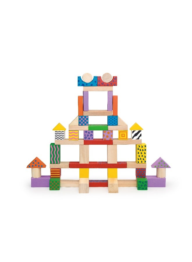 Viga Wooden Blocks - 100pcs - Image 3