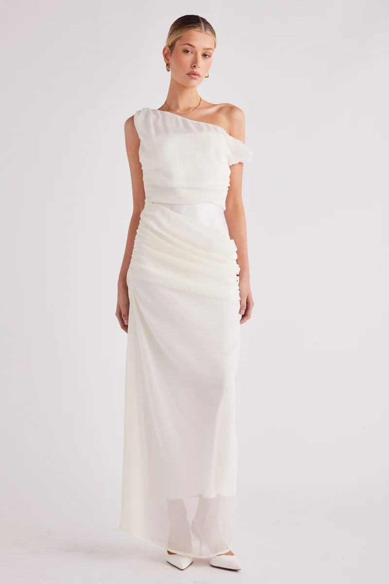 SNDYS One-Shoulder Maxi Dress