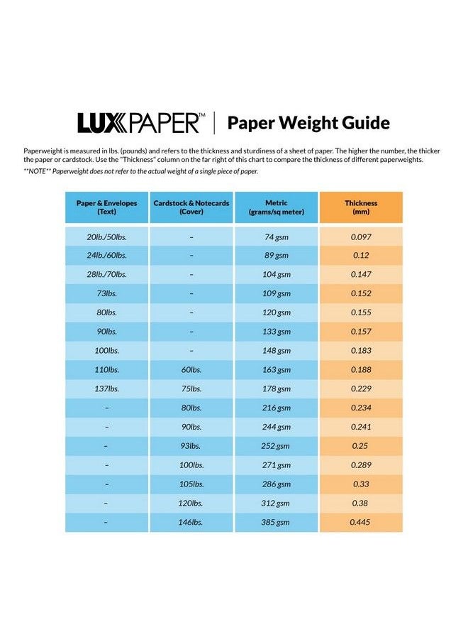 LUXPaper 8.5" X 11" Cardstock ; Letter Size ; White ; 120Lb. Cover (220Lb. Text) ; 50 Qty  - Image 3