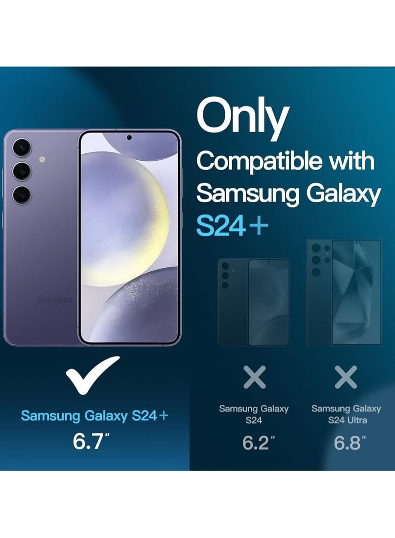 ELTRAZONE Samsung Galaxy S24 Plus Screen Protector HD Clear 3-Pack Anti-Scratch Ultra-Resistant Tempered Glass for Samsung Galaxy S24 Plus 5G 6.7-Inch – Maximum Protection, Crystal Clear, Easy Installation - Image 2