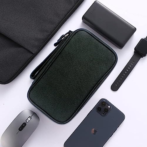 Handcuffs Portable Storage Organizer for USB Cable, Earphone, Power Bank, Charger | Hard Disk & Digital Gadgets | with Mesh Pockets for Travel (Black) - Image 5