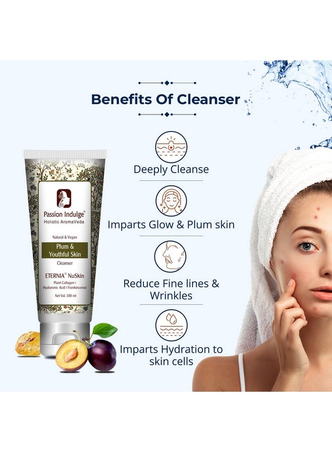 Passion Indulge Anti-ageing Face Cleanser - Eternia Nuskin Face Wash for Fine lines & Wrinkles,For Plum & Youthful Skin-100 ml - Image 4