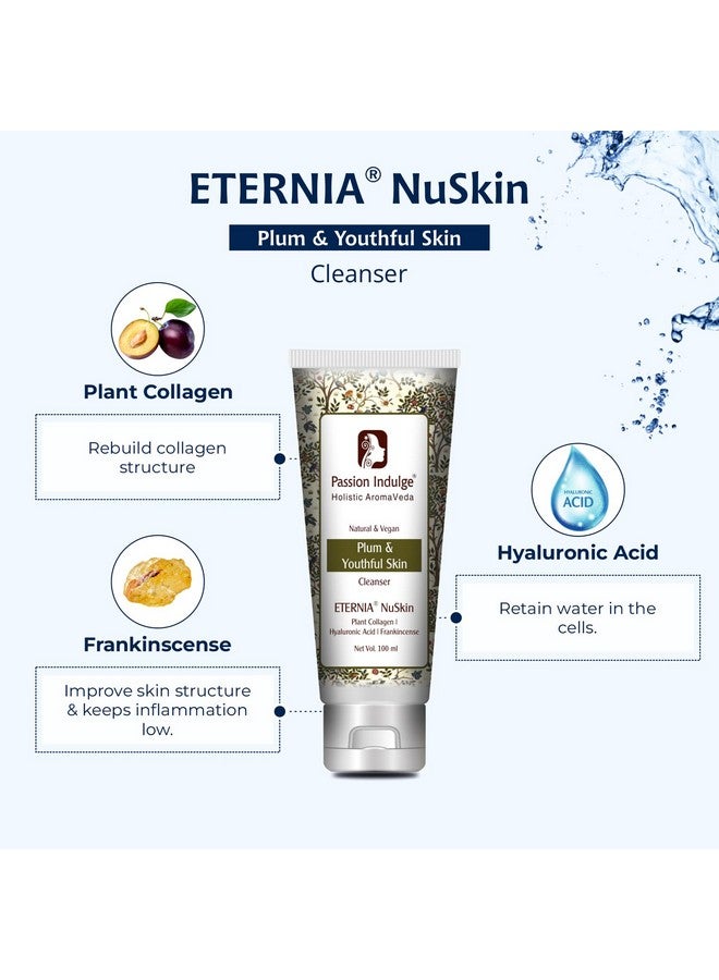 Passion Indulge Anti-ageing Face Cleanser - Eternia Nuskin Face Wash for Fine lines & Wrinkles,For Plum & Youthful Skin-100 ml - Image 2