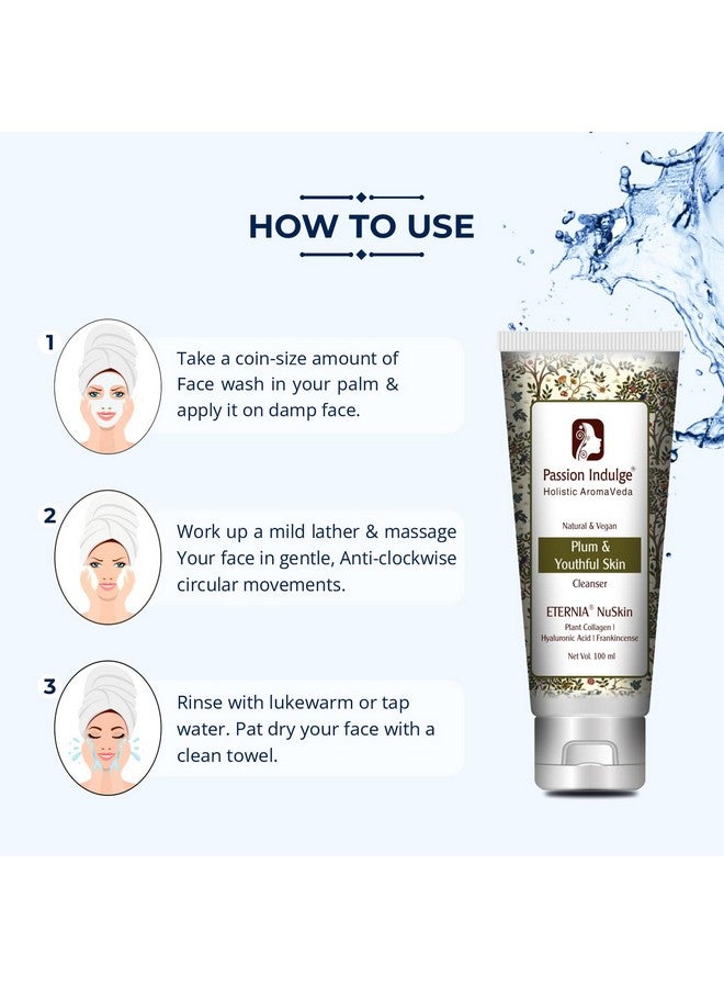 Passion Indulge Anti-ageing Face Cleanser - Eternia Nuskin Face Wash for Fine lines & Wrinkles,For Plum & Youthful Skin-100 ml - Image 3